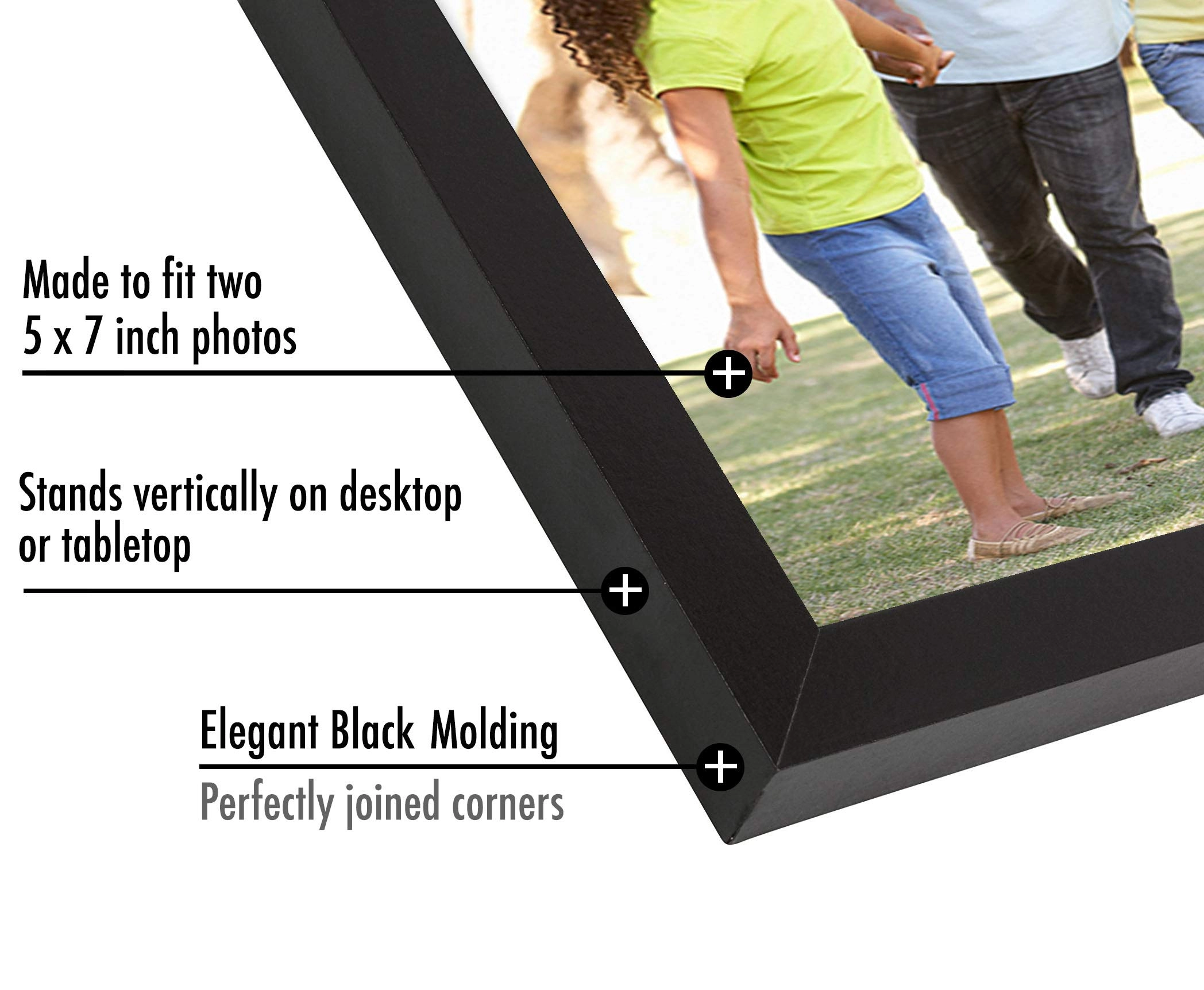 Hinged Picture Frame - 5x7 Two Displays