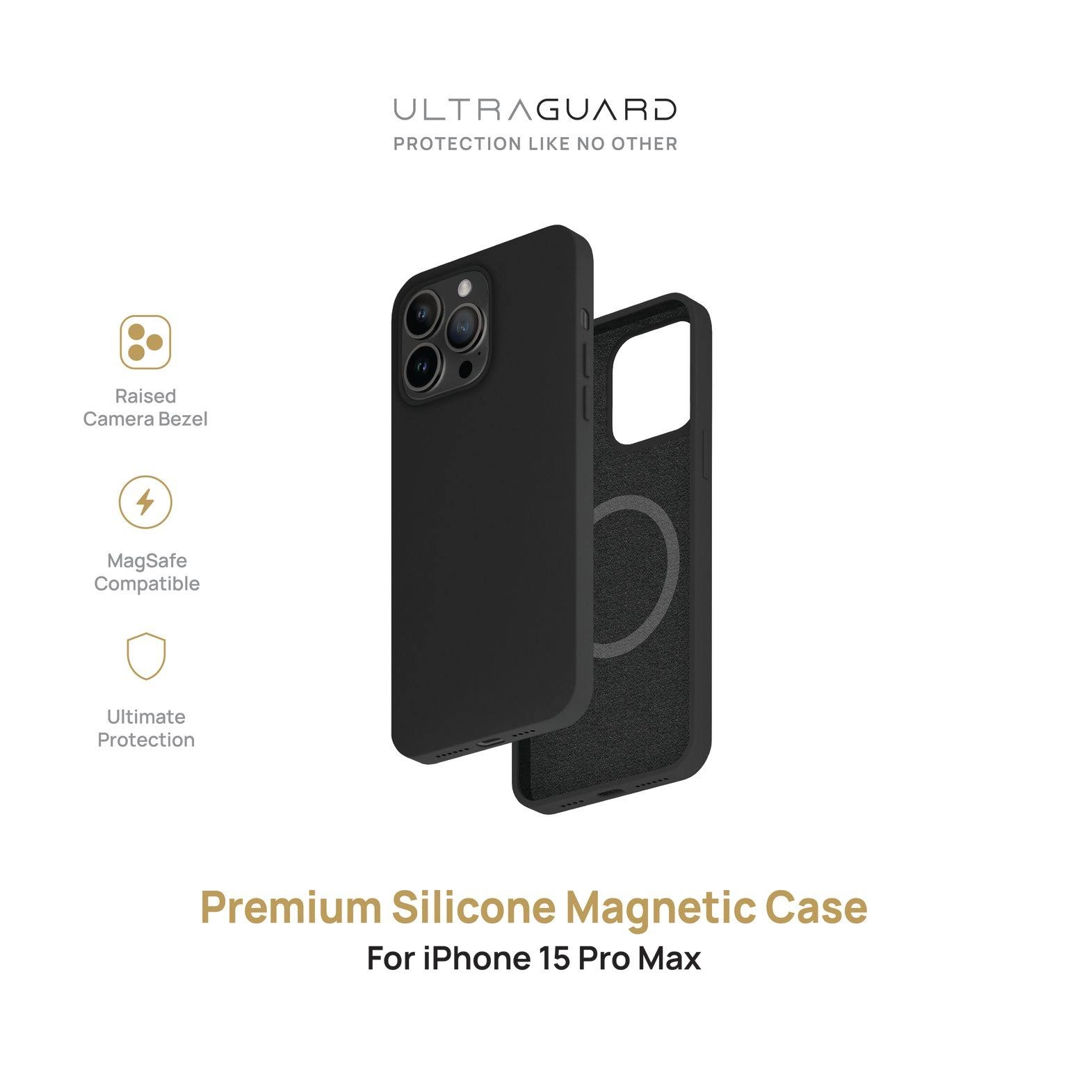 ULTRAGUARD UG15PMSCBK Magnetic Case for Iphone 15 Pro Max