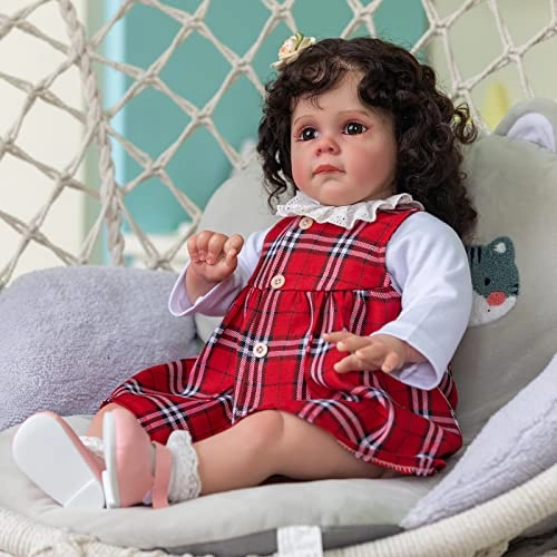 Maggi Reborn Baby Doll - 24 inches 60 cm African American Indian