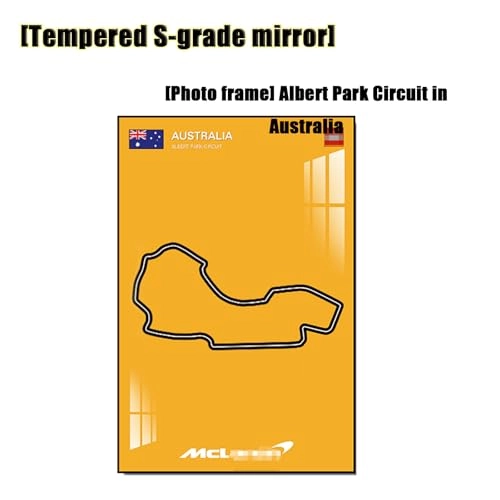 Display Wall Plate for Technic McLaren P1 (42172) - Albert Park Circuit in Australia