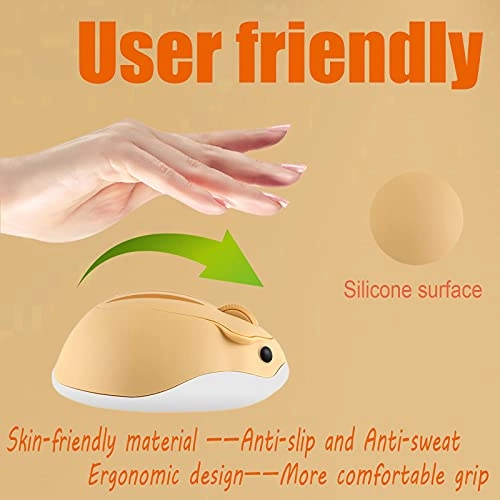 Cute Hamster Shaped Animal Mouse - Wireless