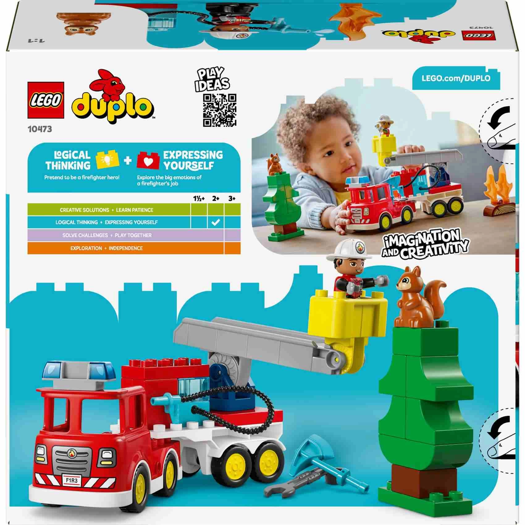 LEGO DUPLO Town Fire Truck (2335141) - with Hose and Firefighter