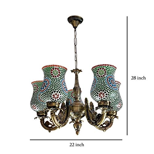 5-Light Vintage Edison Chandelier