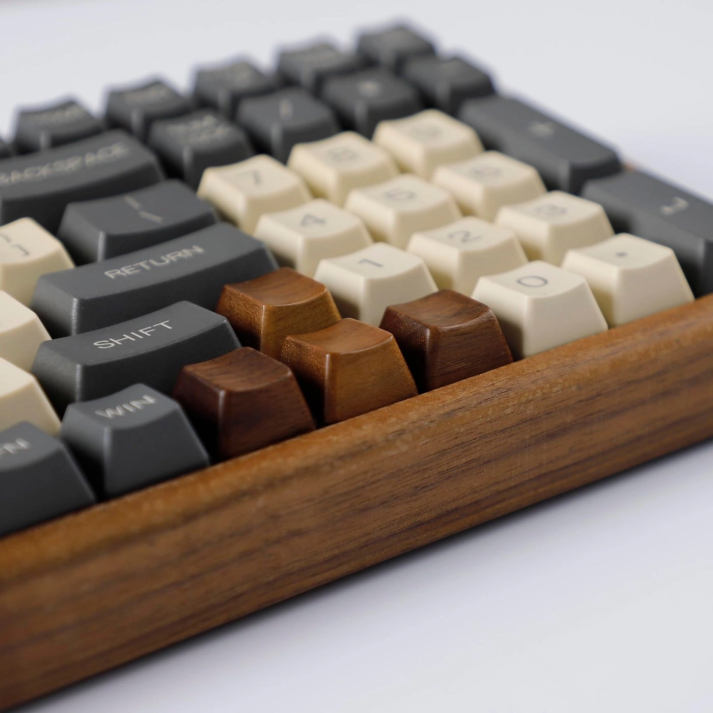 Wooden Keycap - Walnut Wood Arrow 4 Keys R1