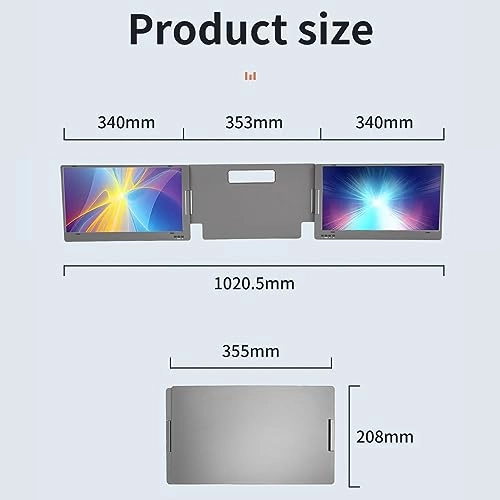 Triple Portable Monitor - Luqeegvgeb46n07m-17 14 Inches 1920 x 1080