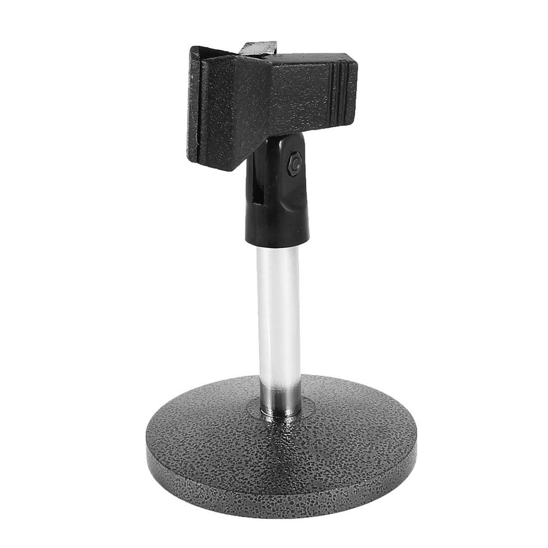 Metal Round Base Adjustable Angle Clamp Microphone Mic Desk Stand - Small Multiple colors