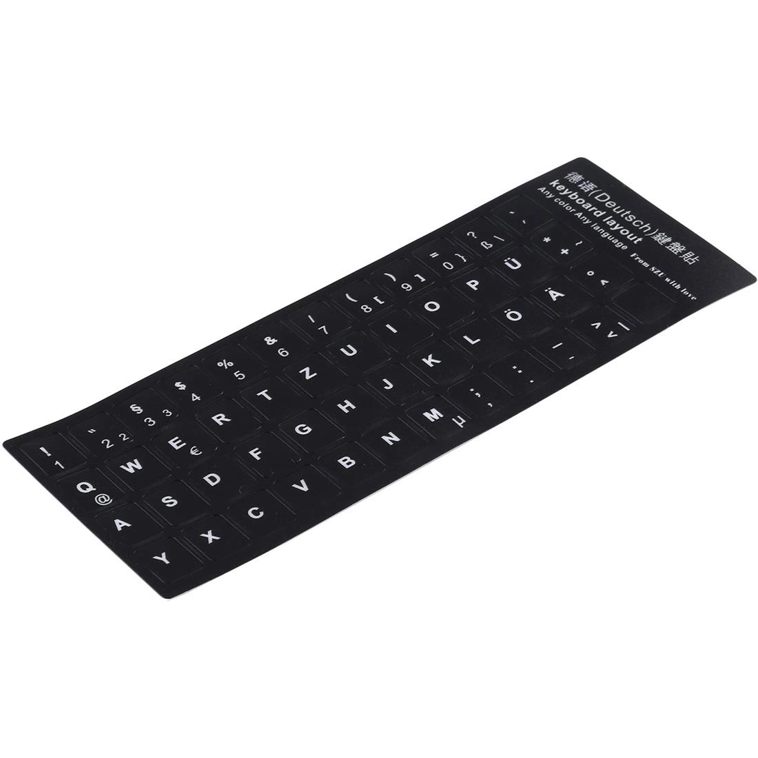 SHIHUI German Learning Keyboard Layout Sticker