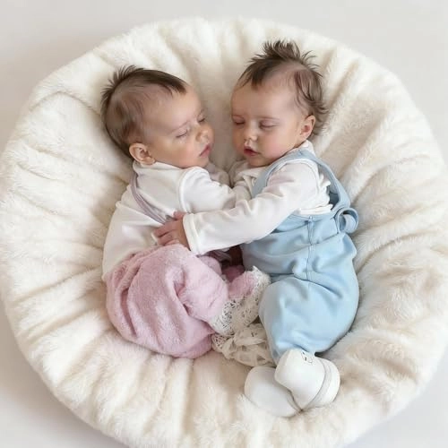 Reborn Baby Doll - 18 inch Silicone Boy and Girl Ages 3+ Bundle