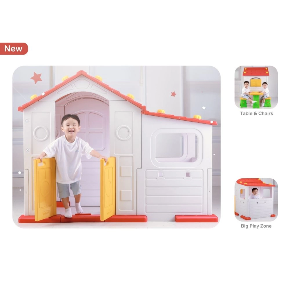 Tomo Big Playhouse - Table & Chairs UV-Protected Plastic