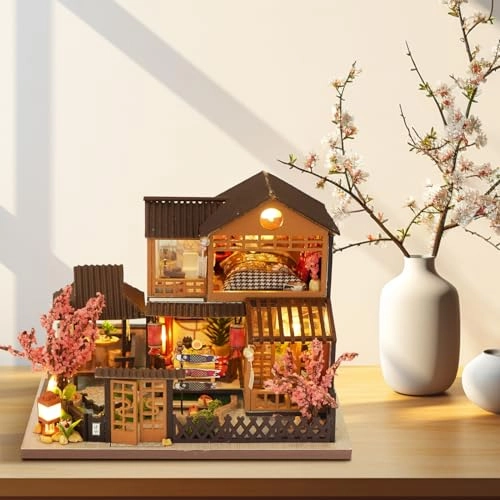 Miniature Dollhouse Kit - Cherry Blossom Courtyard 1:36