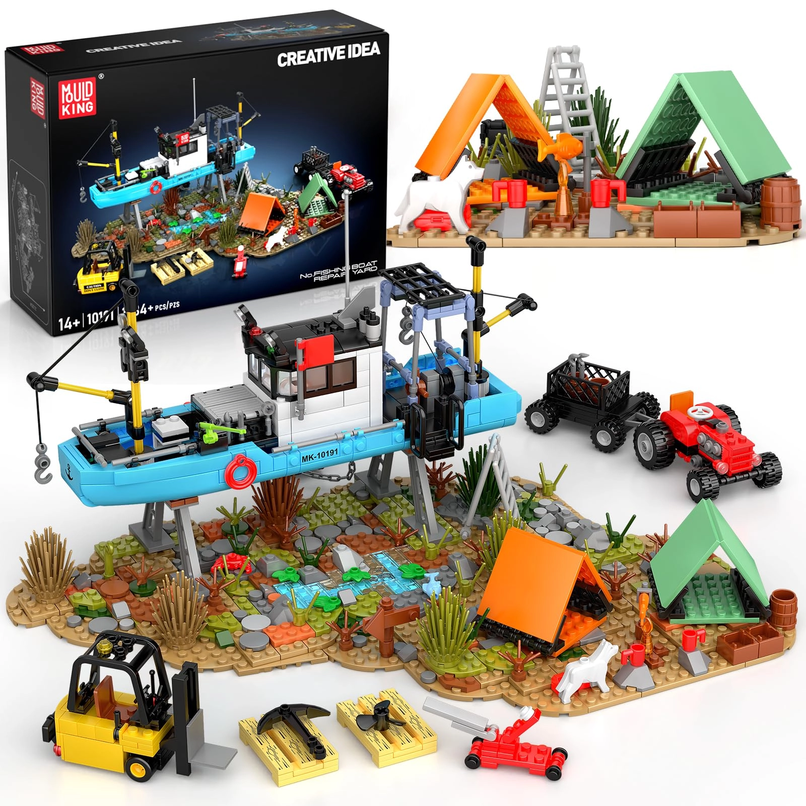 mould king Street View Building Blocks