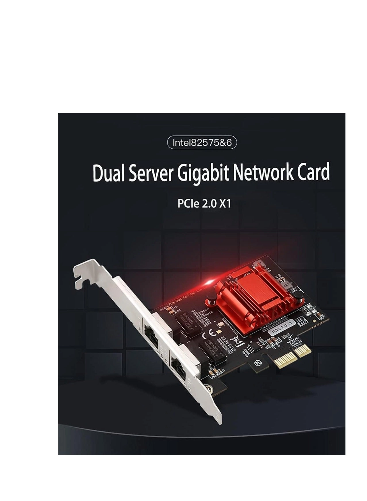 Dual-Port PCIe Gigabit Network Card - PCI Express Ethernet