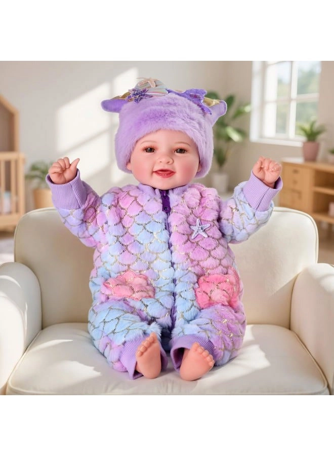 Mia Reborn Baby Doll - 17-inch Vinyl Cotton Ages 3+