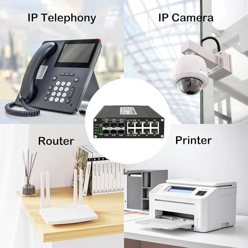 6SFP+8 RJ45 Ports with PoE 8-ports