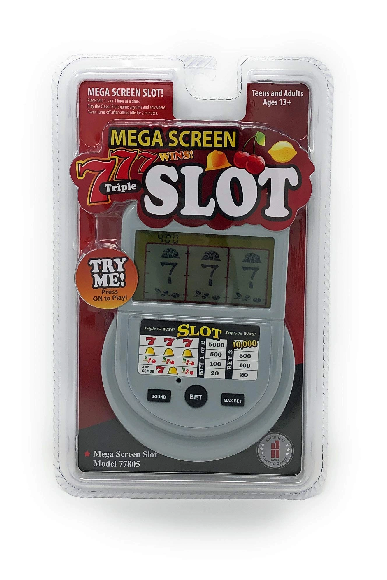 Reczone LLC Mega Screen Slot Machine Handheld Arcade Game