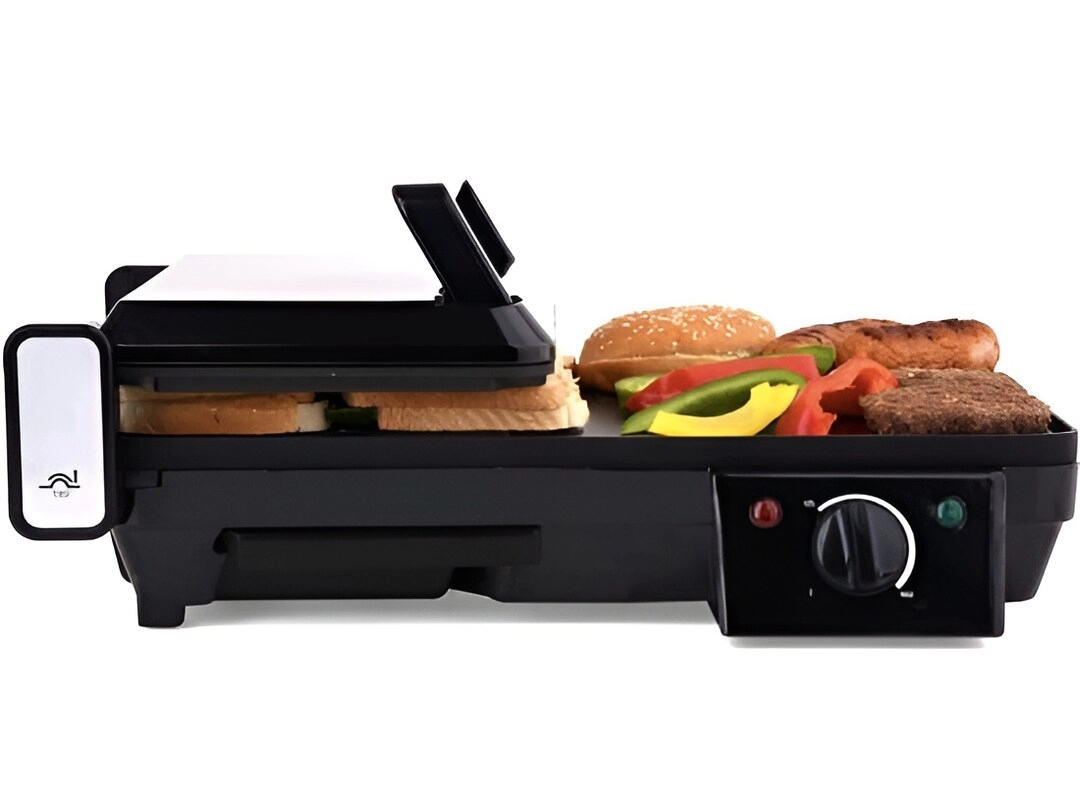 3 in 1 Breakfast Maker - Multifunctional Table Grill Adjustable Temperature Control