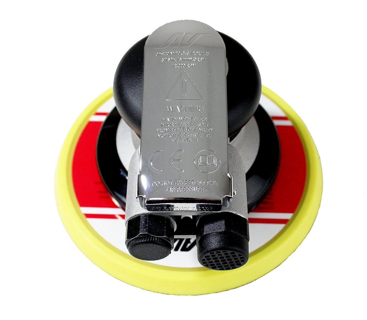 AV AirVANTAGE TOOLS Random Orbital Air Sander - Industrial Grade Non-Vacuum 1/4 in. NPT Air Inlet