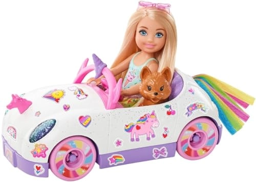 Chelsea Doll - 6 inch Blonde Unicorn Themed Car Ages 3+