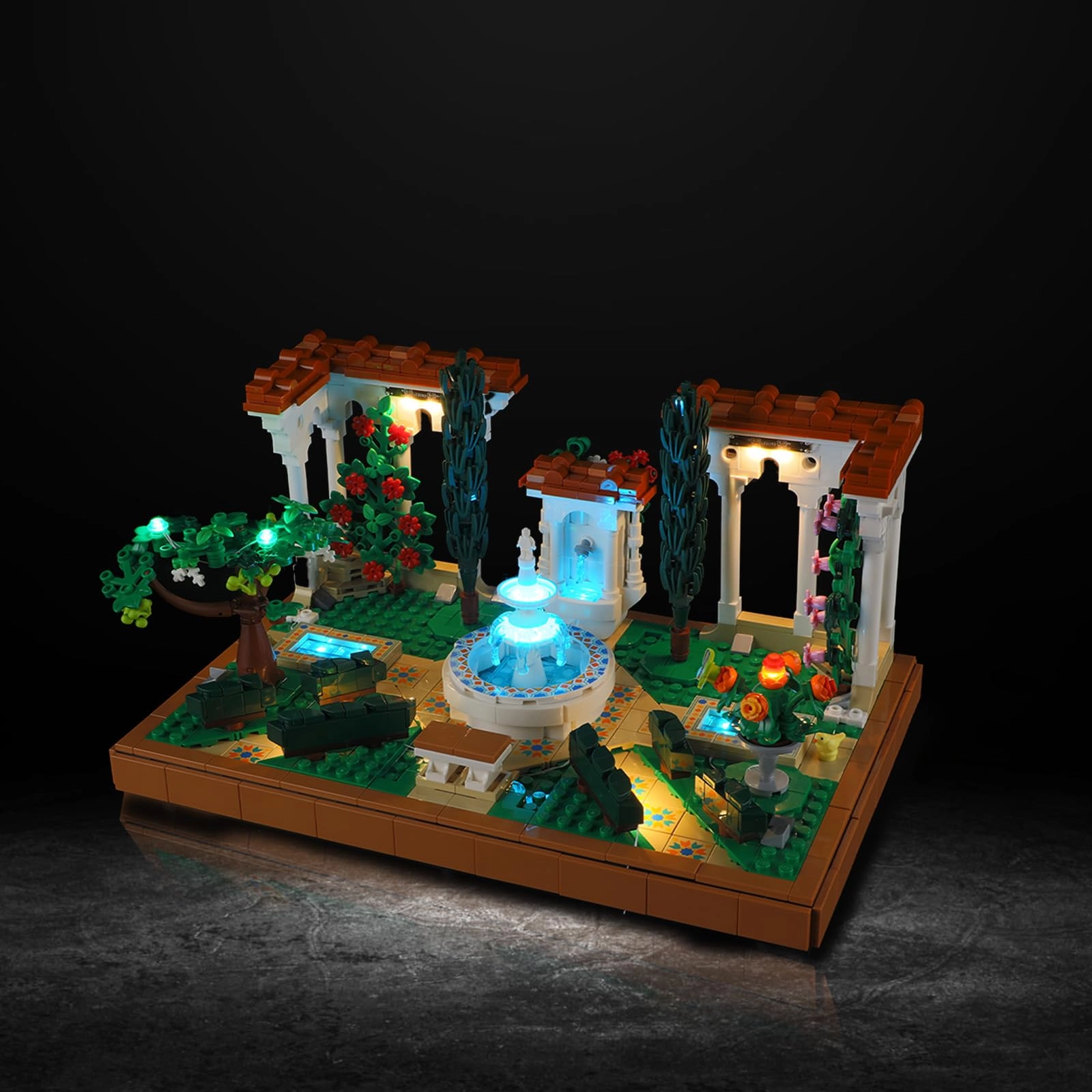 Vaodest LED Light for LEGO 10359 Icons Fountain Garden Set