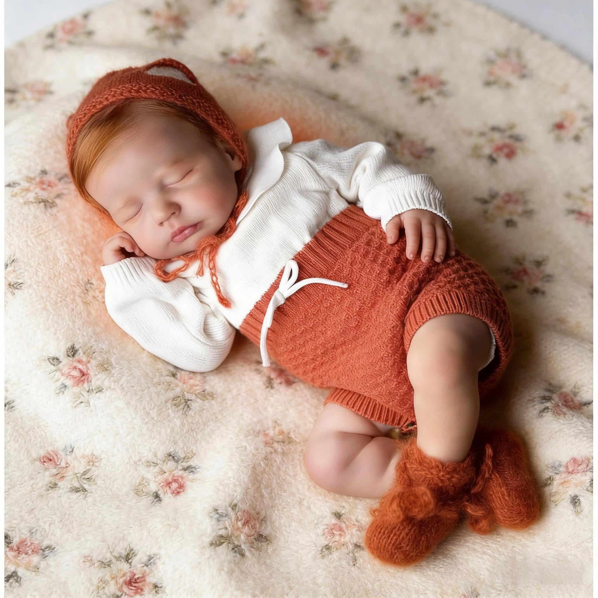 LOULOU Reborn Baby Doll - 20 Inch Soft Cloth Body & Vinyl Limbs Sleeping Ages 3+