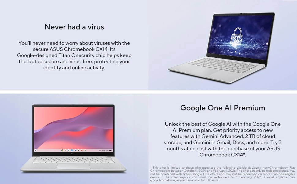 14" Touchscreen Chromebook - 14'' Celeron N4500 8GB DDR4 192GB SSD