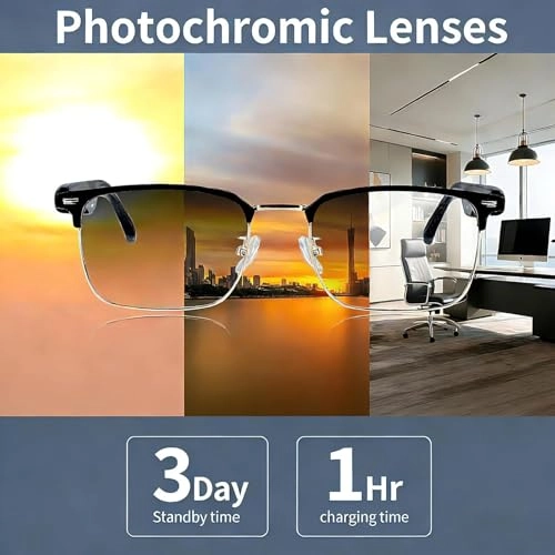 AI Smart Glasses - 116 Languages Bluetooth 5.4 UV400