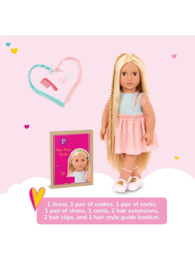 Poppy Fashion Doll Playset - 18-inch Blonde Hair Ages 3+