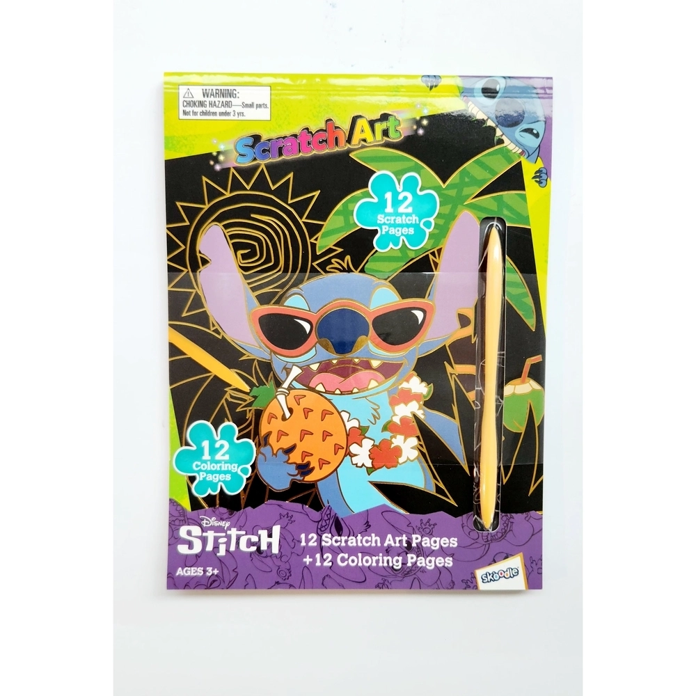 SKOODLES Disney Stitch Scratch Art - 12 pcs
