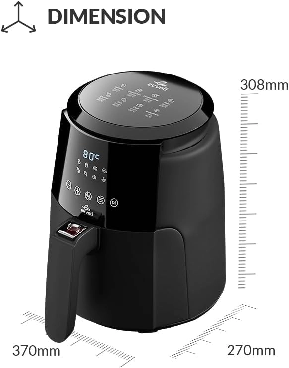 Digital Control Panel Air Fryer EVKA-AF4008D