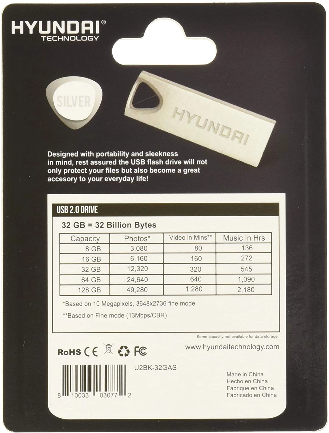 U2BK/32GAS - USB 2.0 32GB