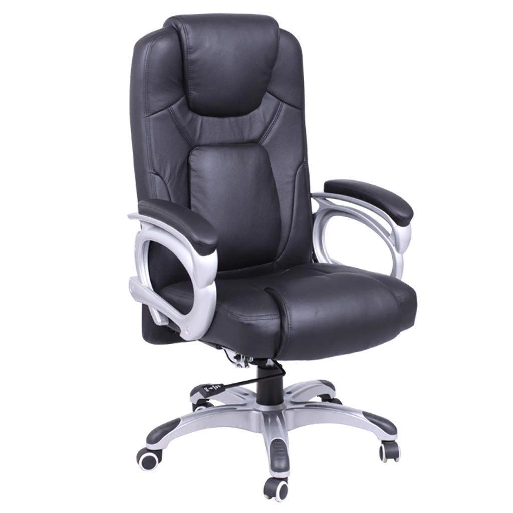 FTLOHQF Desk Chair - PU Leather Brown High Back