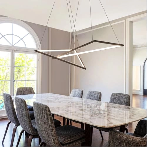 Triangle Chandelier - 59 inch