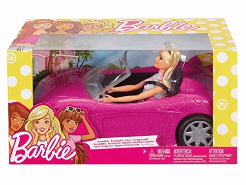 Convertible Car + Brunette Doll