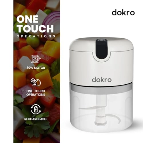 Mini Electric Chopper - 250 Millimeters Rechargable Battery Powered(1200mAH LI)