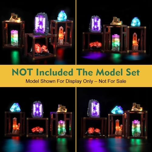 Light kit Compatible with Lego 21362 Mineral Collection