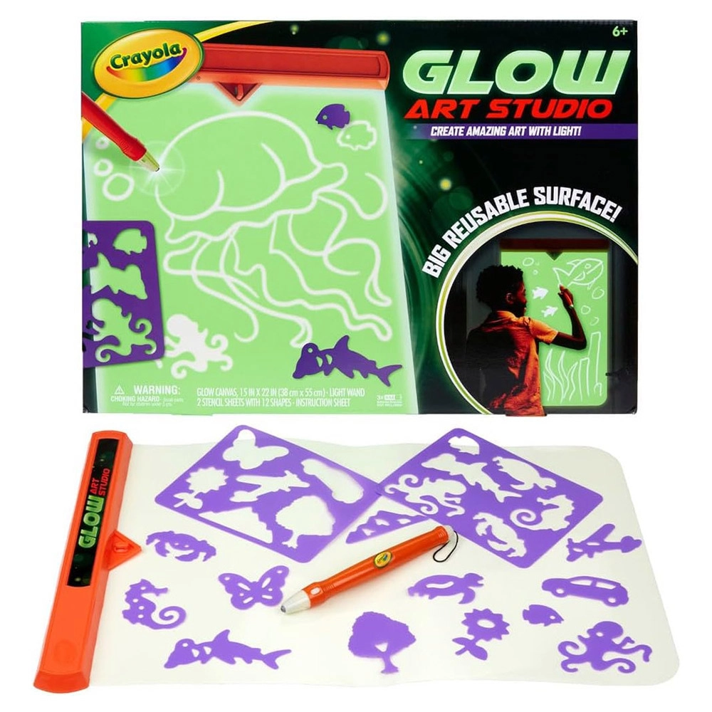 Crayola Glow Art Studio - 15" W x 22.47" H Light Wand