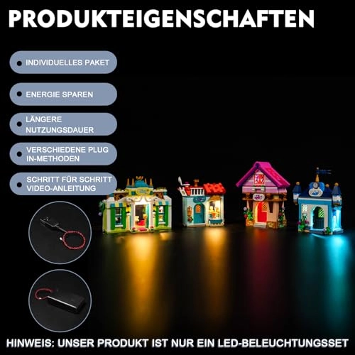 LED Light Set - Compatible with 43246 Princess Market Adventure 5V