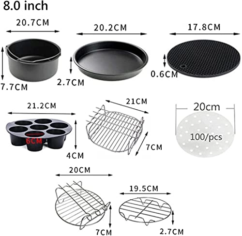 Air Fryer Accessories - High-quality carbon steel material 10pcs
