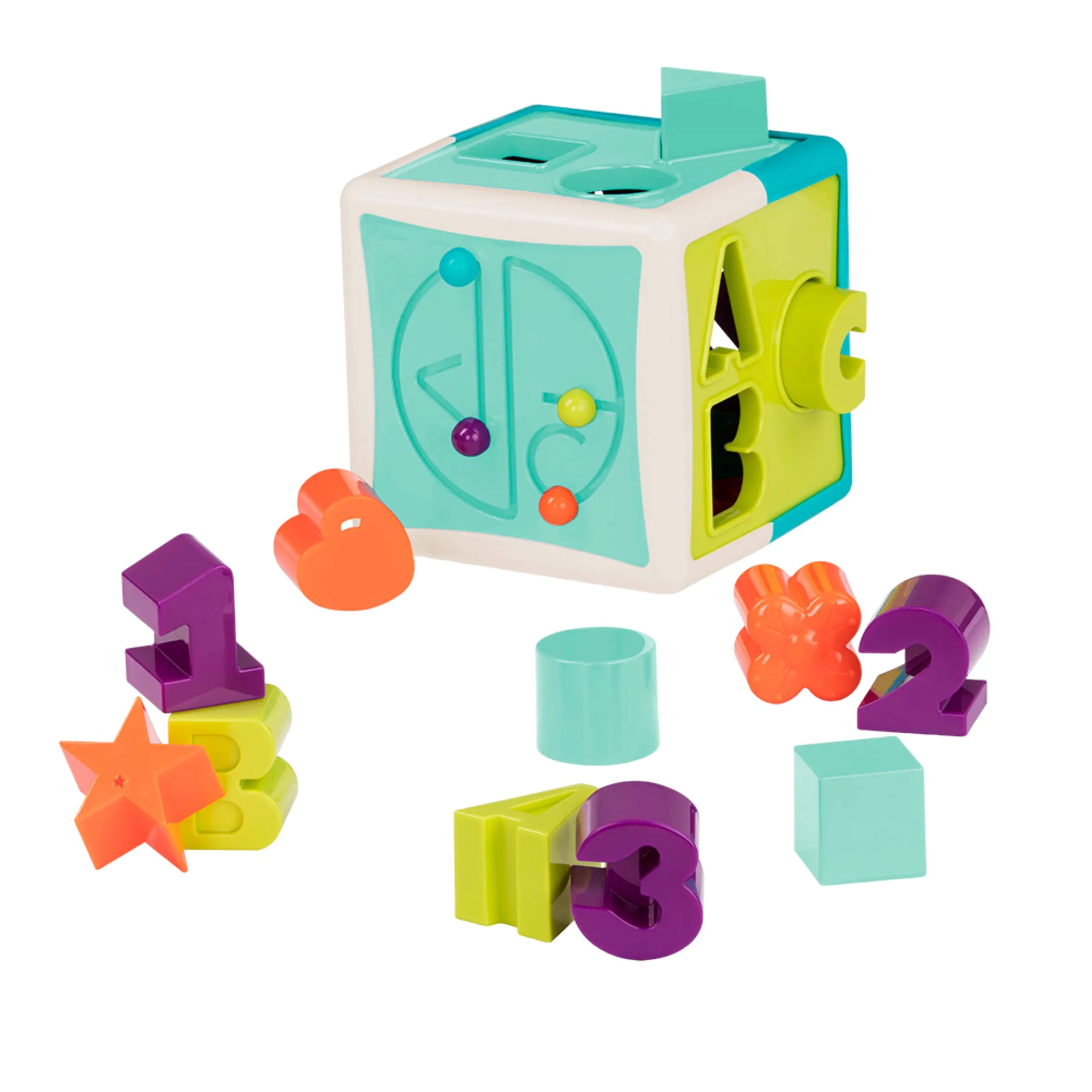 Battat Shape Sorter Cube - 2 years+ 13 pieces