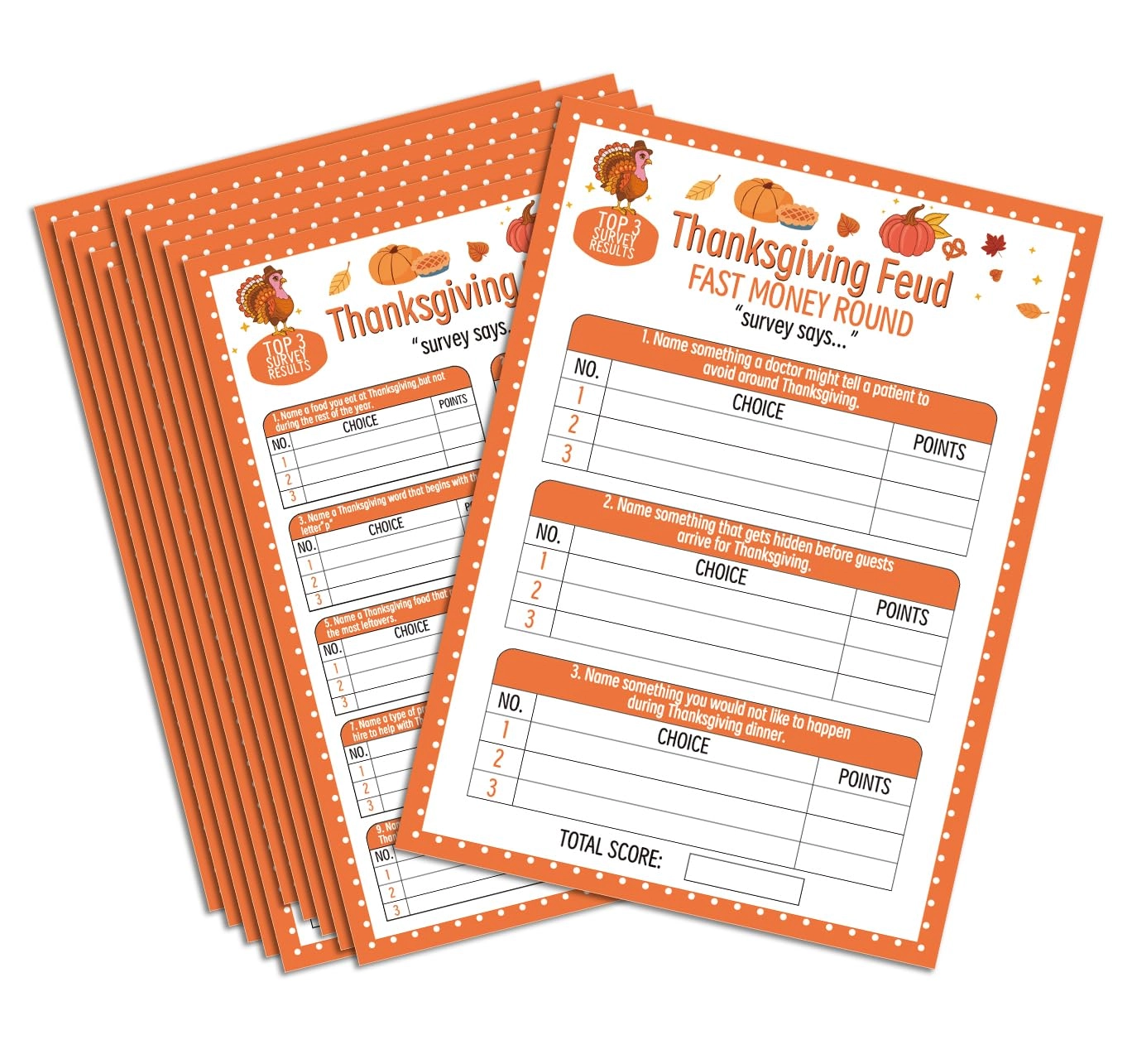 Xenseou Thanksgiving Feud Game - Adult 35 piece(s)