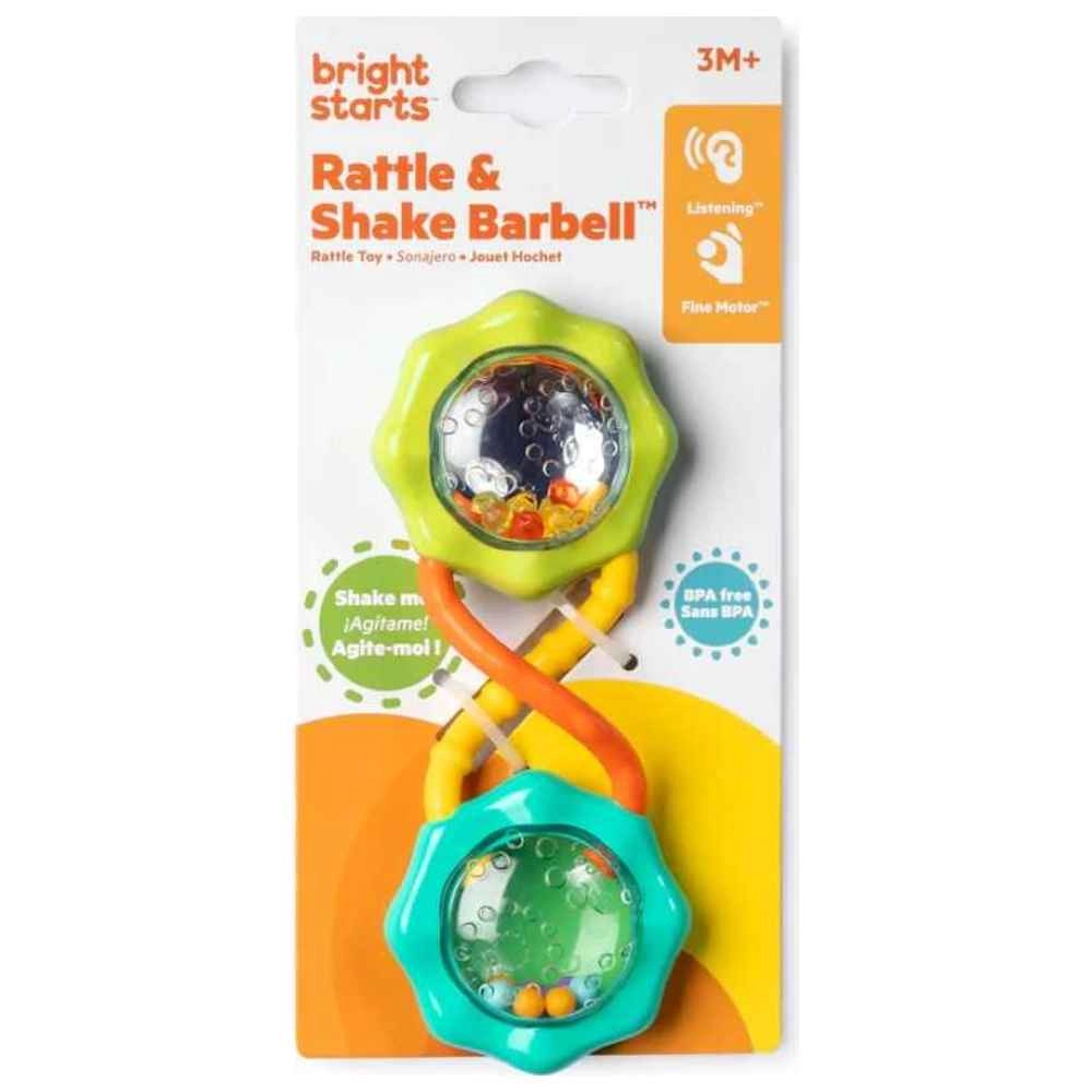 Rattle & Shake Barbell Toy - 3 months