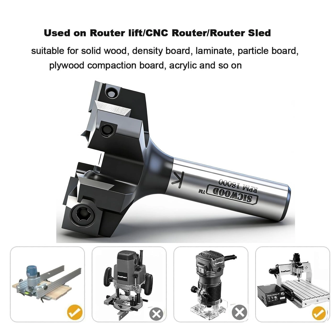 Slab Flattening Router Bit