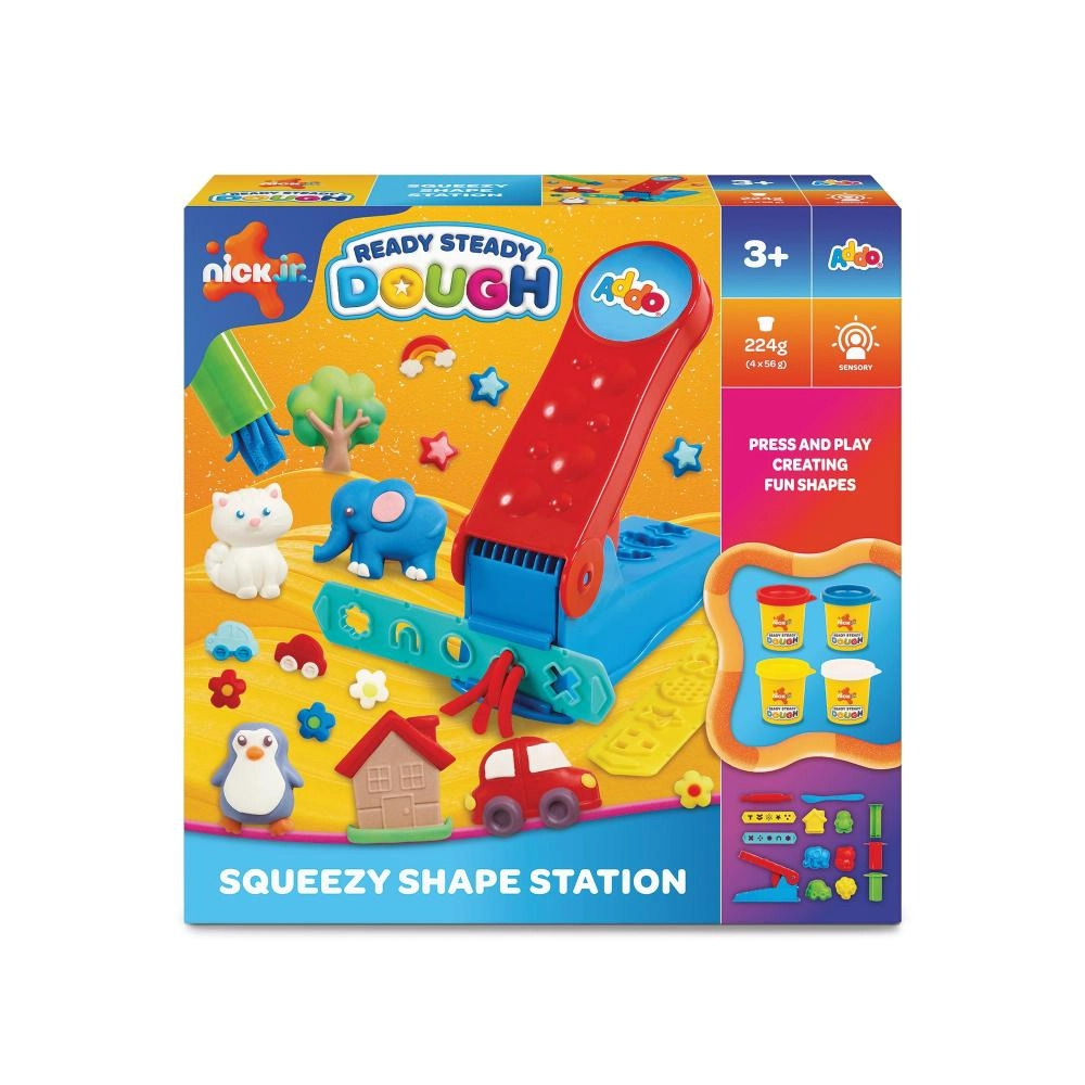 Ready Steady Dough Squeezy Shape Station Play Dough Set - 3+ years