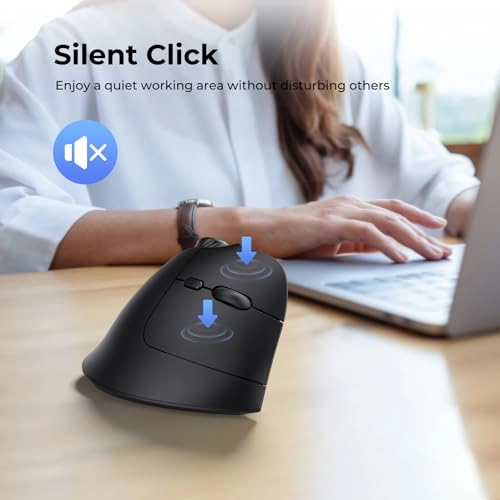 Ergonomic Vertical Mouse - Bluetooth, USB