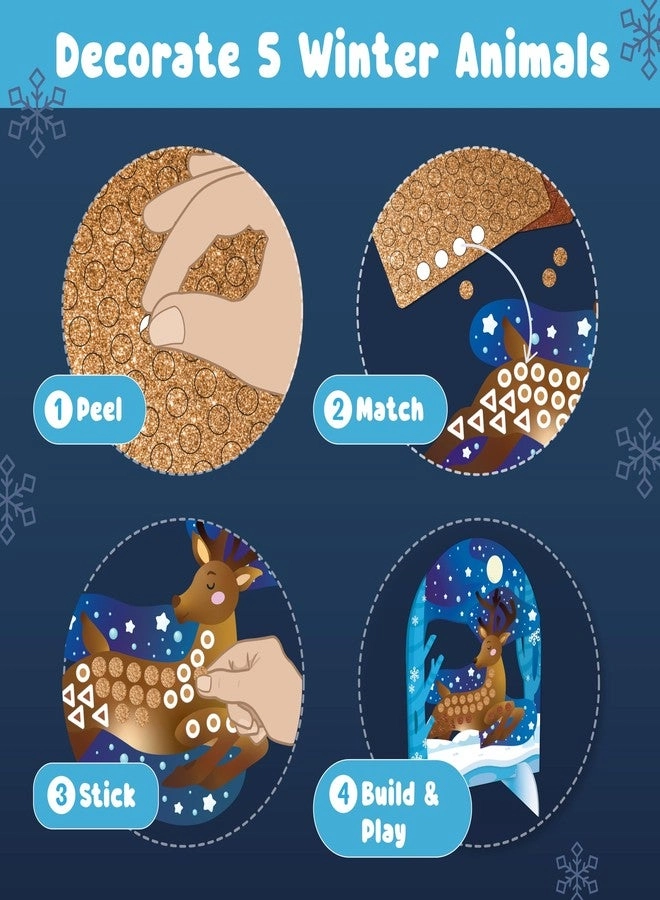 Foam Sticker Mosaic Art - Winter Animals 750+