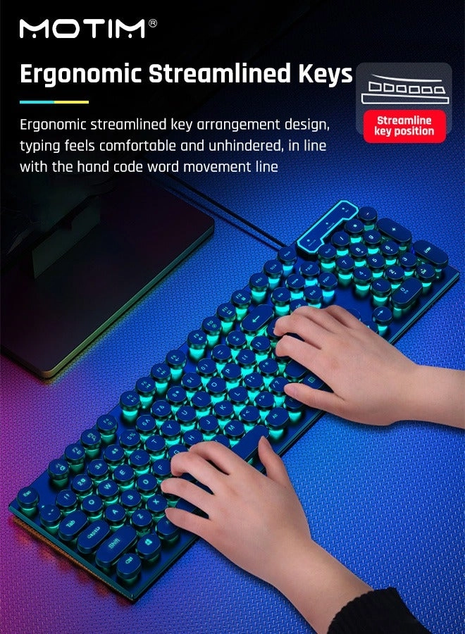 Mechanical Gaming Keyboard + Gaming Mouse - EN Wired