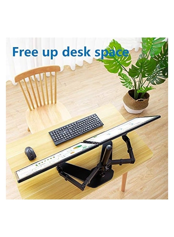 Dual LCD Monitor Desk Mount Stand - 2 27in