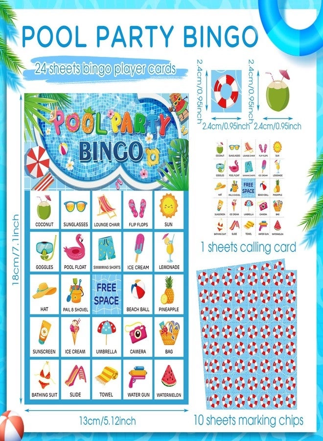 Pool Party Bingo - 35 Pcs