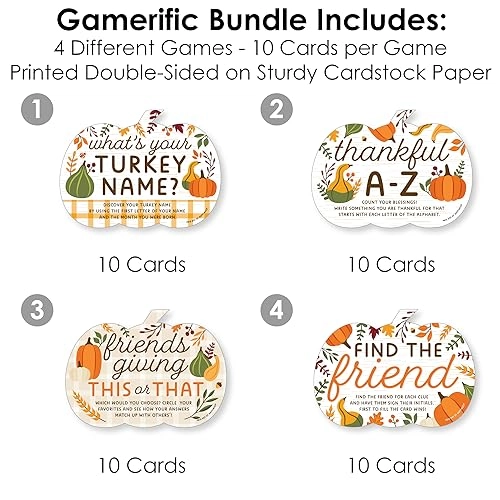 Fall Friends Thanksgiving - 12 years and up Gamerific Bundle