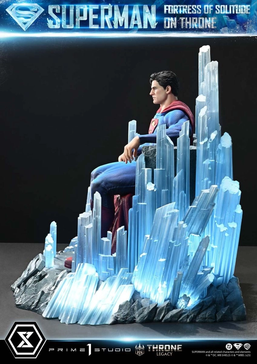 Superman Fortress of Solitude on Throne - Statue